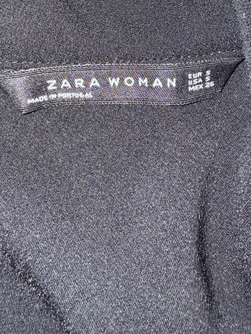 NWOT Zara Black Sleeveless Mock Neck Camisole - Size Small - Picture 2 of 3